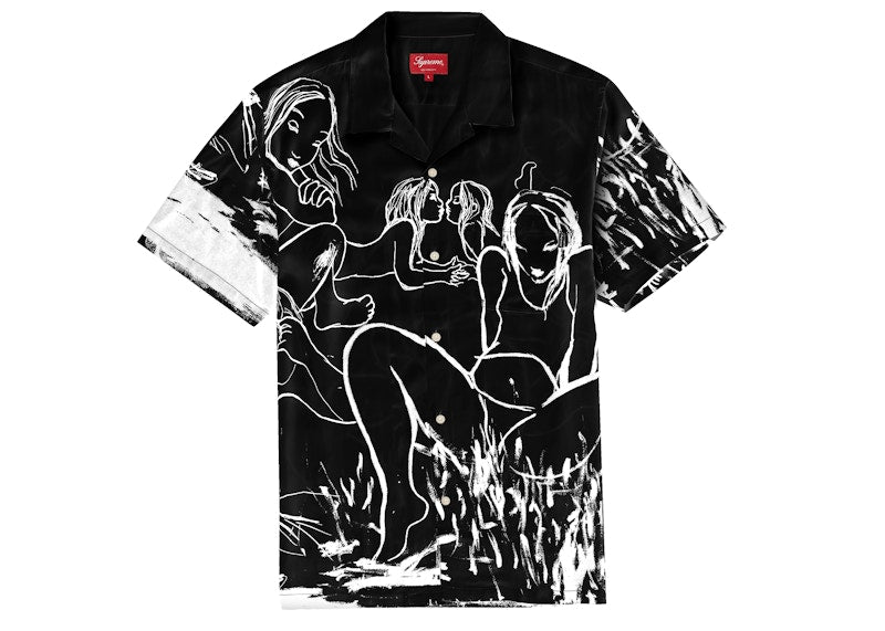 Supreme Rita Ackermann Rayon S/S Shirt Black