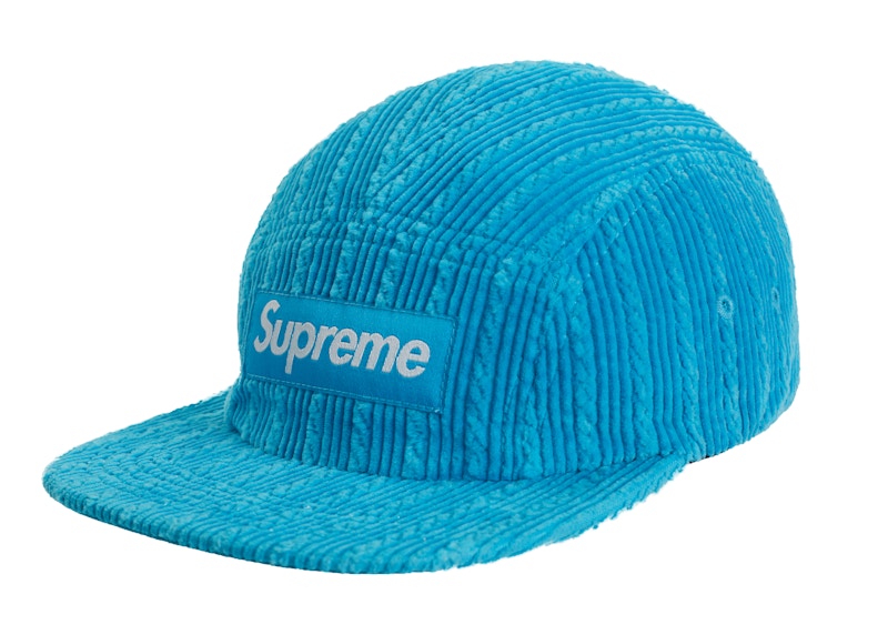 Supreme Rope Corduroy Camp Cap Bright Blue