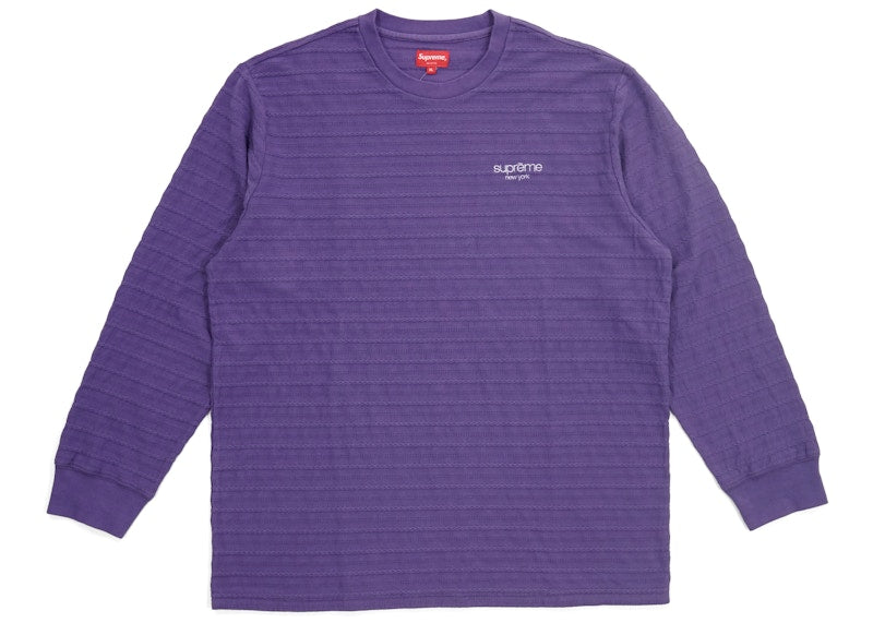 Supreme Rope Stripe L/S Top Purple