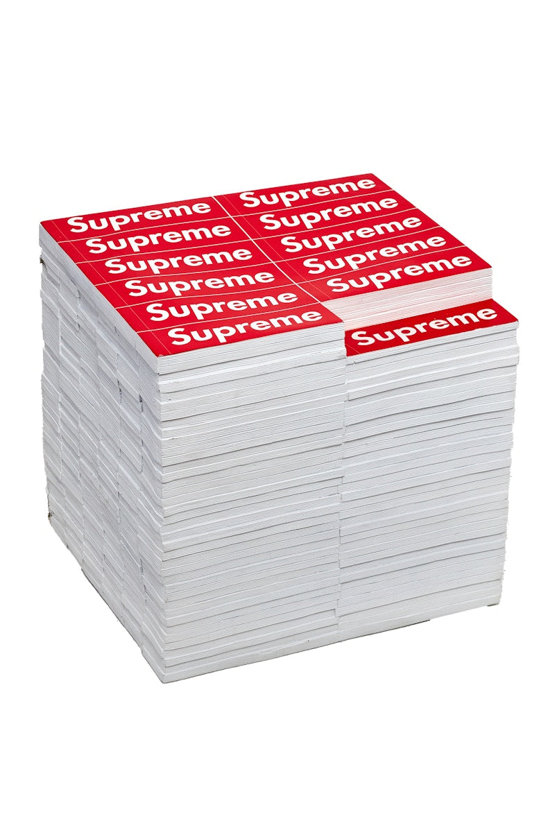Supreme Rotary Hero Sticker Bricks Stool Side Table Red