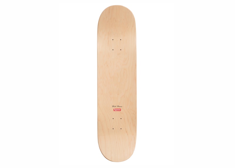 Supreme Routed Box Logo Skateboard Deck Natural