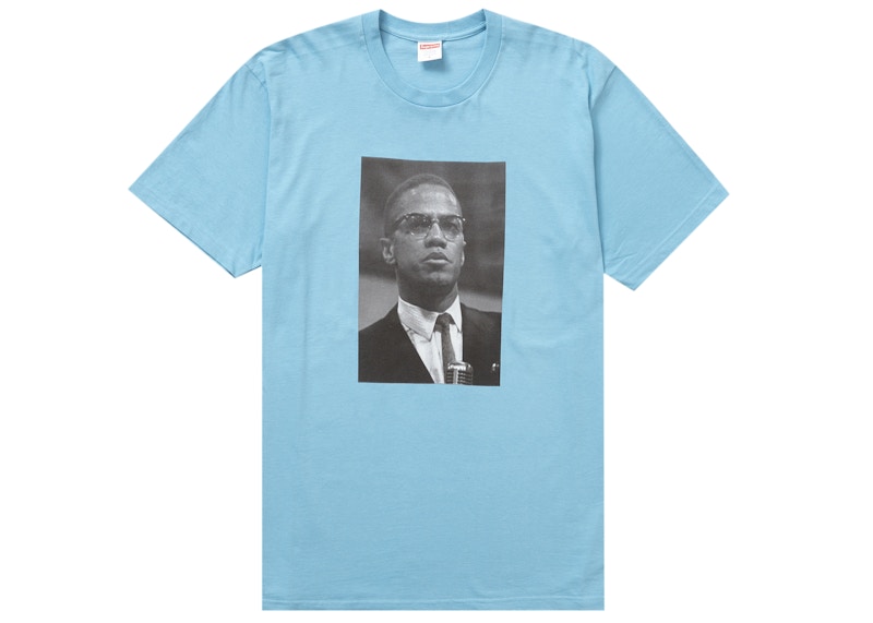 Supreme Roy DeCarava Malcolm X Tee Light Slate