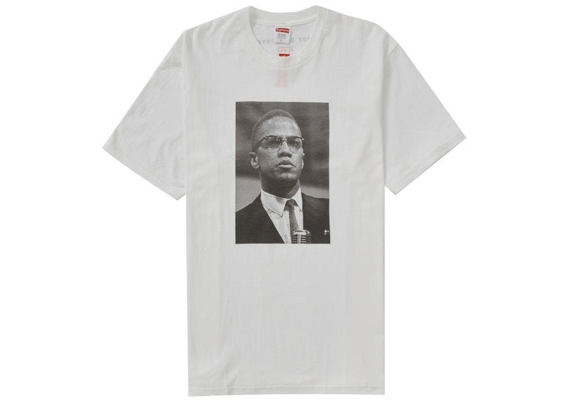 Supreme Roy DeCarava Malcolm X Tee White