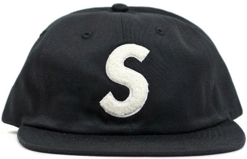 Supreme S Logo 6 Panel Black