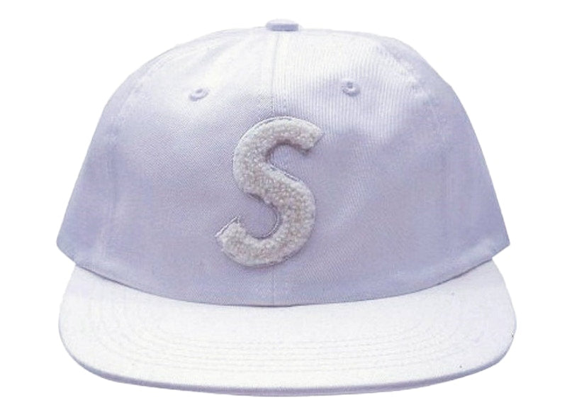 Supreme Chenille S Logo 6 Panel White