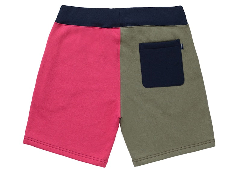 Supreme S Logo Colorblocked Sweatshort Navy