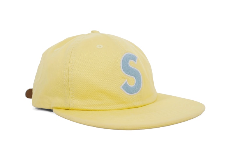 Supreme S Logo Felt 6-Panel Light Yellow