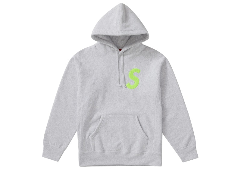 Supreme S Logo Hooded Sweatshirt (FW19) Ash Grey