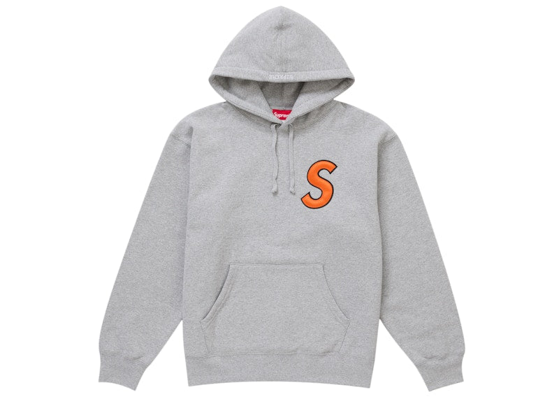Supreme S Logo Hooded Sweatshirt (SS25) Ash Grey