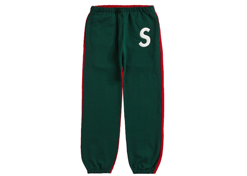 Supreme S Logo Split Sweatpant Dark Green