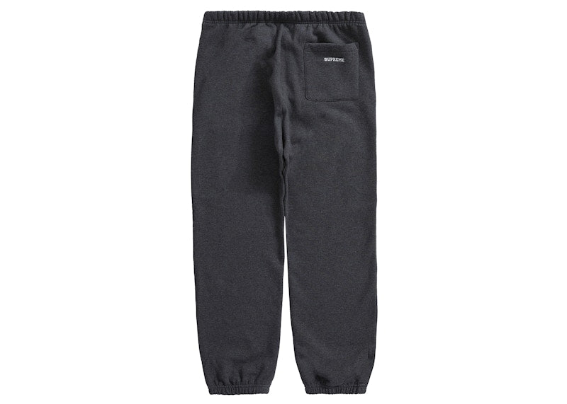 Supreme S Logo Split Sweatpant Heather Grey