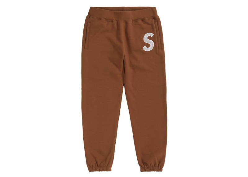 Supreme S Logo Sweatpant Brown