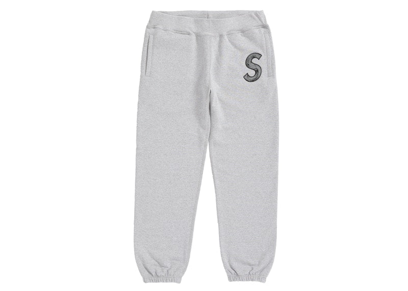 Supreme S Logo Sweatpant Heather Grey