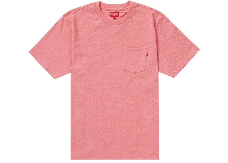 Supreme S/S Pocket Tee Heather Coral