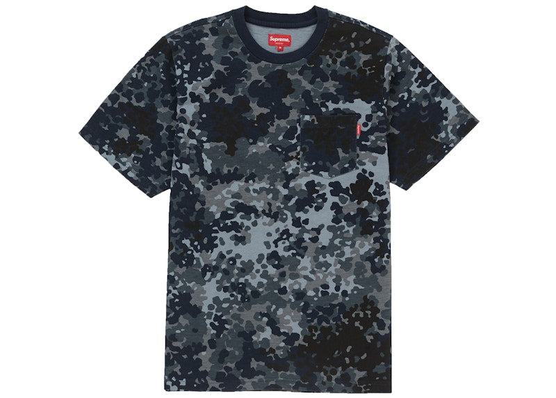Supreme S/S Pocket Tee Navy German Camo