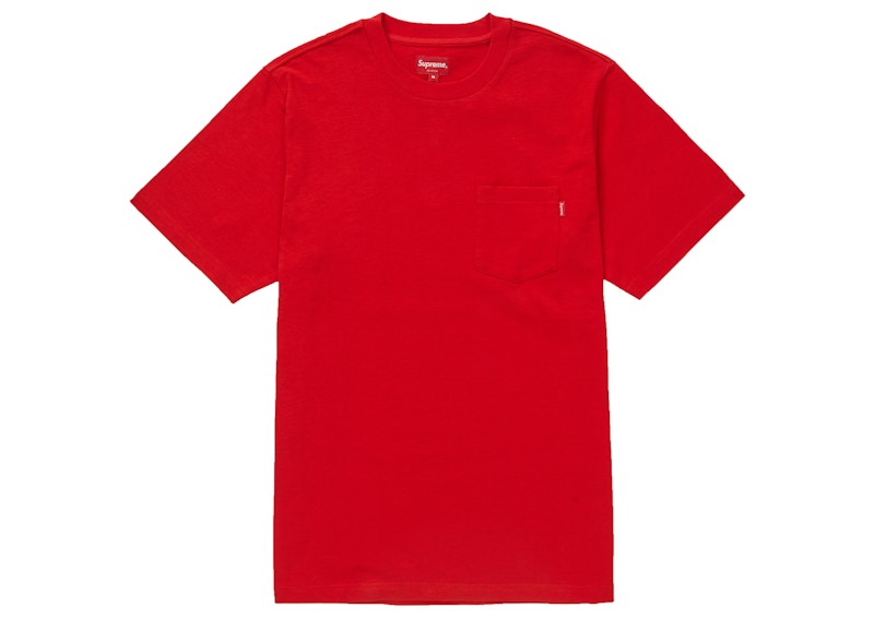 Supreme S/S Pocket Tee Red