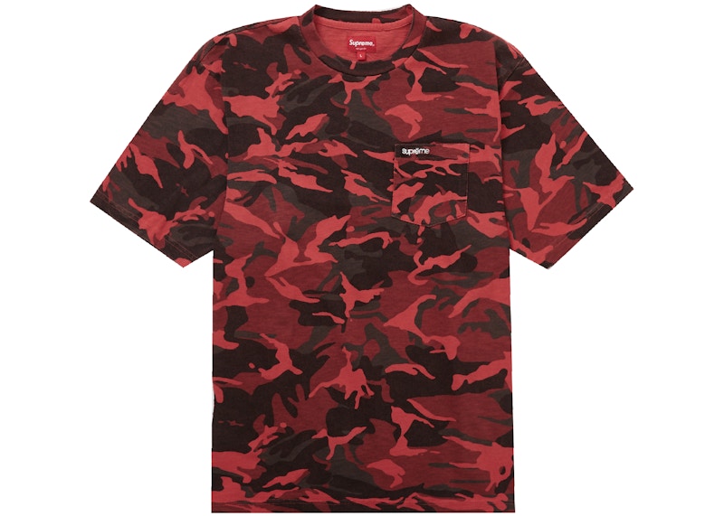 Supreme S/S Pocket Tee (SS23) Red Camo