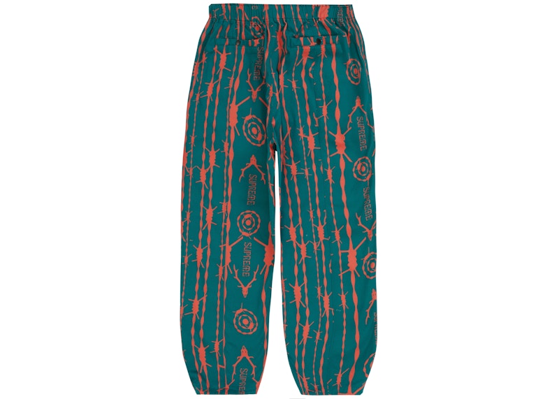 Supreme SOUTH2 WEST8 Belted Pant Teal Pattern