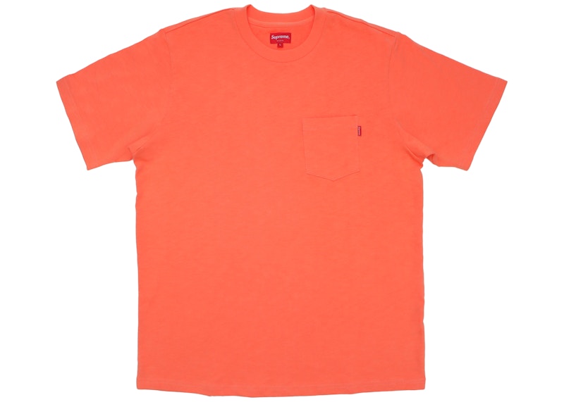 Supreme SS Pocket Tee (FW18) Coral