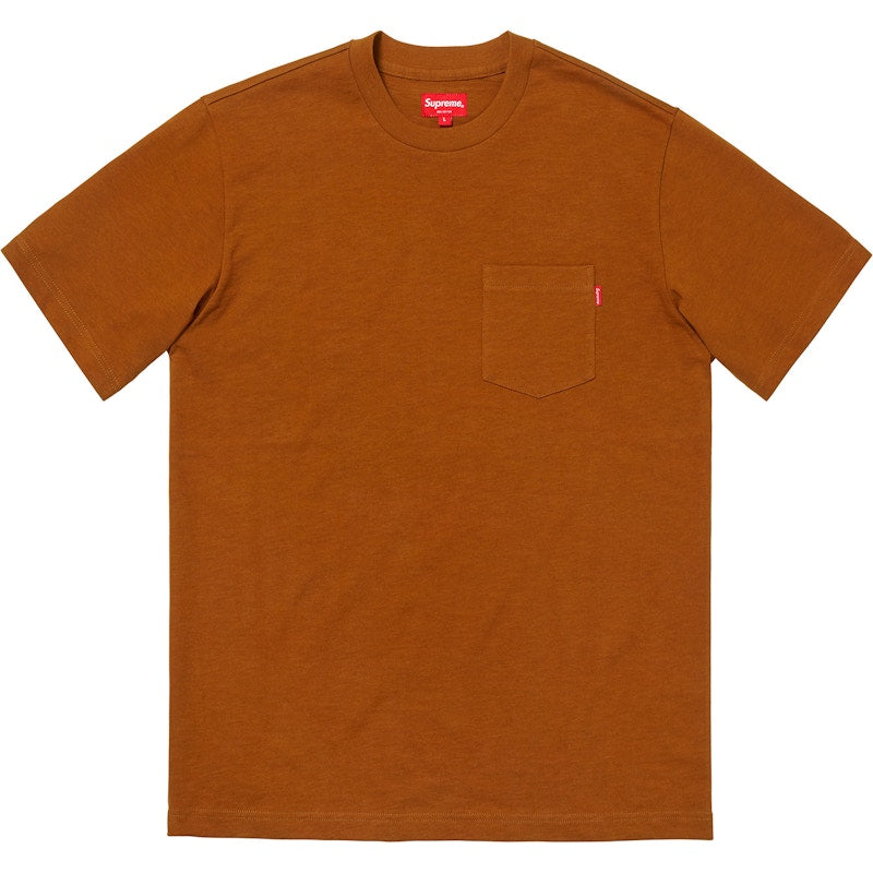 Supreme SS Pocket Tee (FW18) Rust