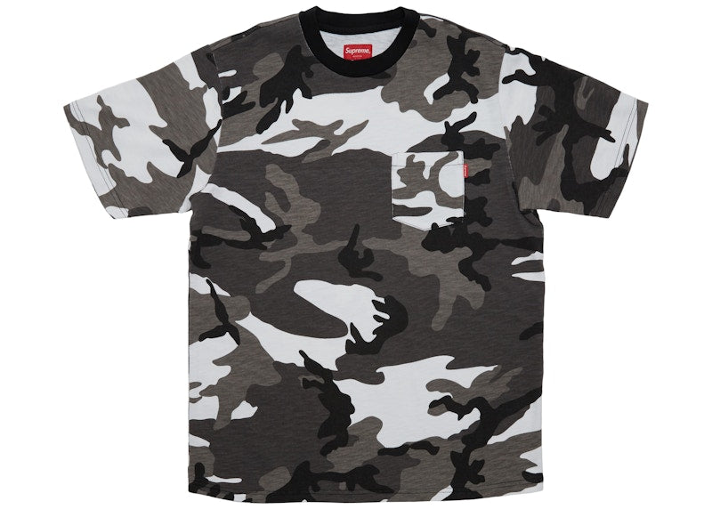 Supreme SS Pocket Tee (FW18) Snow Camo