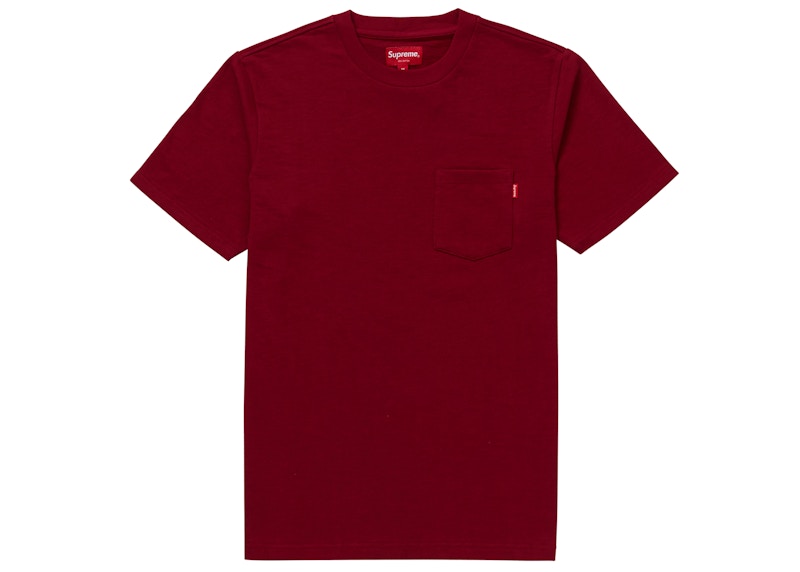 Supreme SS Pocket Tee (SS19) Cardinal