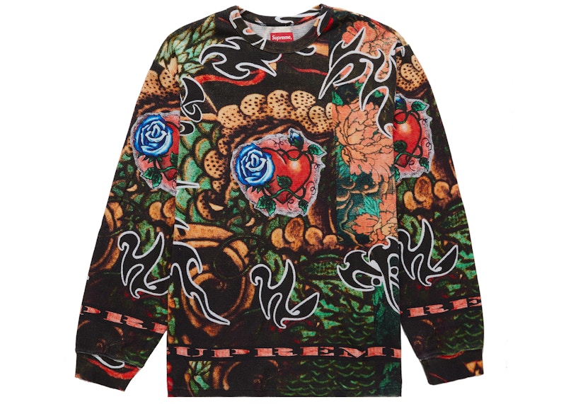 Supreme Sacred Heart Waffle L/S Top Multicolor