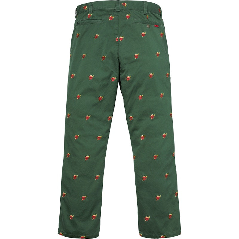 Supreme Sacred Hearts Work Pant Dark Green