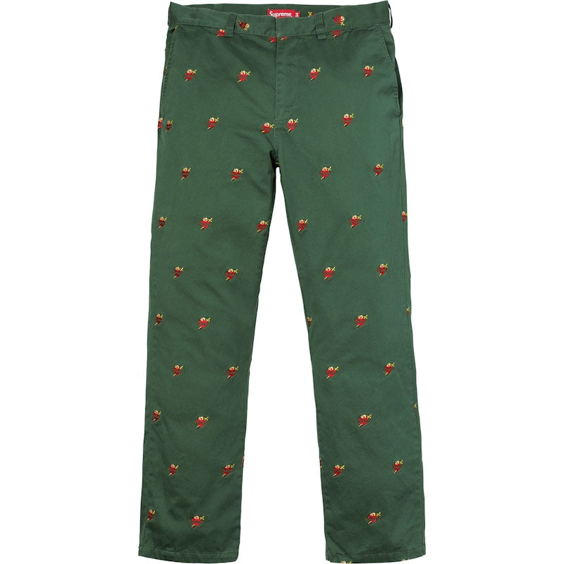 Supreme Sacred Hearts Work Pant Dark Green