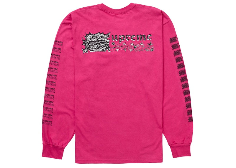 Supreme Saint Sebastian L/S Tee Pink