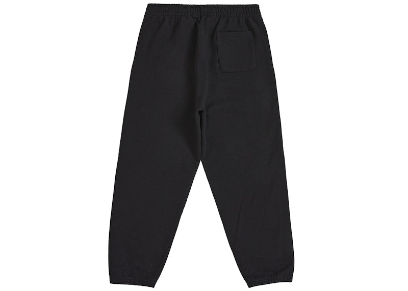 Supreme Satin Appliqué Sweatpant (FW25) Black