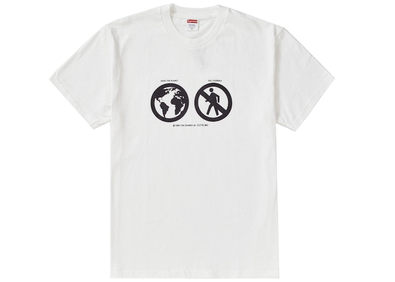 Supreme Save The Planet Tee White