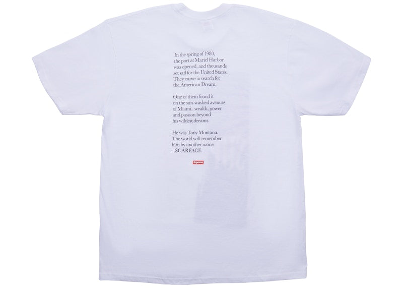 Supreme Scarface Split Tee White