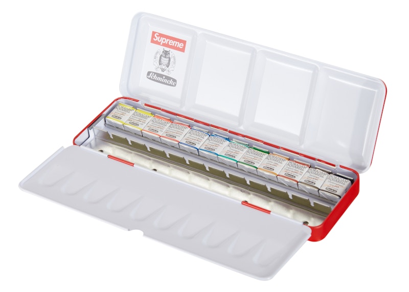 Supreme Schmincke 12-Color Watercolor Set Red