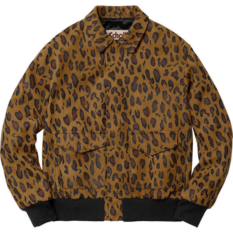 Supreme Schott Suede A-2 Cheetah