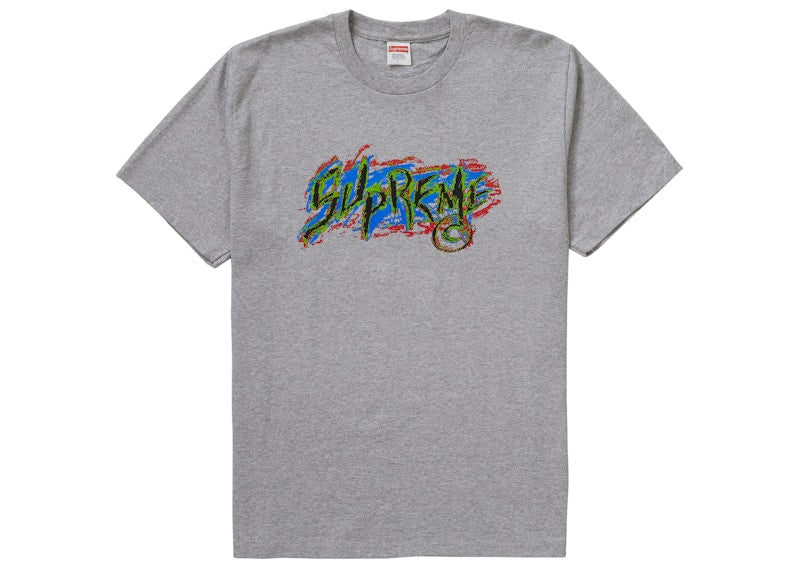 Supreme Scratch Tee Heather Grey