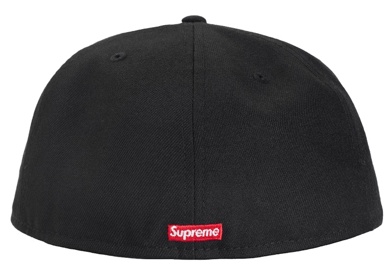 Supreme Screw Ball S Logo New Era 59Fifty Fitted Hat Black
