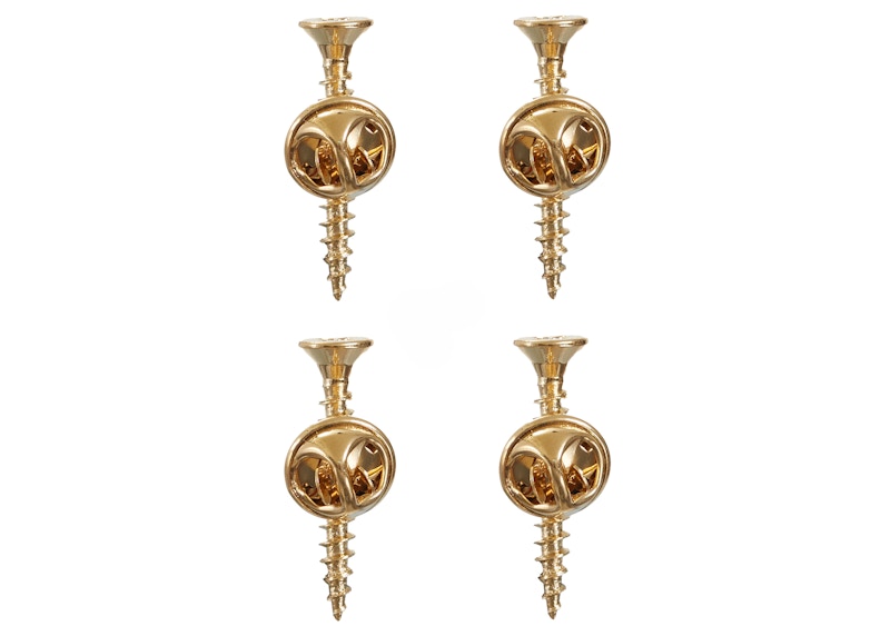 Supreme Screw Pin (Set of 4) Gold