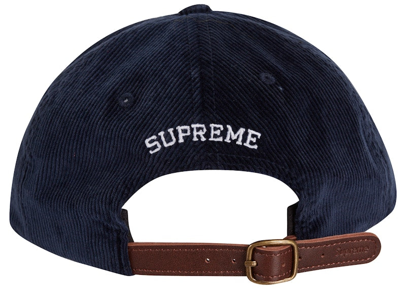 Supreme Script Corduroy 6-Panel Navy