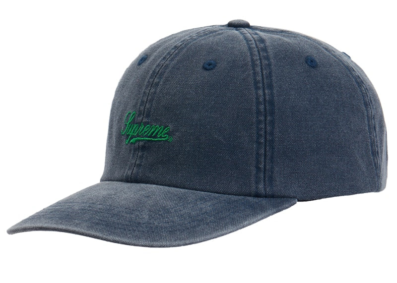 Supreme Script Logo 6-Panel (FW19) Navy