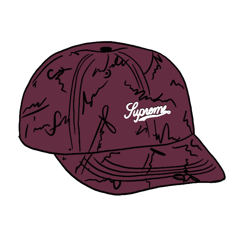 Supreme Script Logos 6-Panel Purple