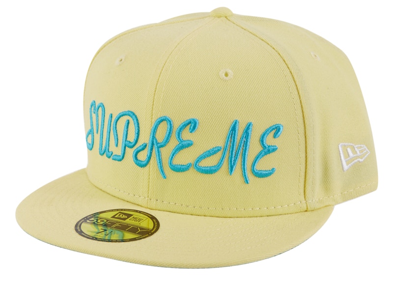 Supreme Script New Era Pale Yellow