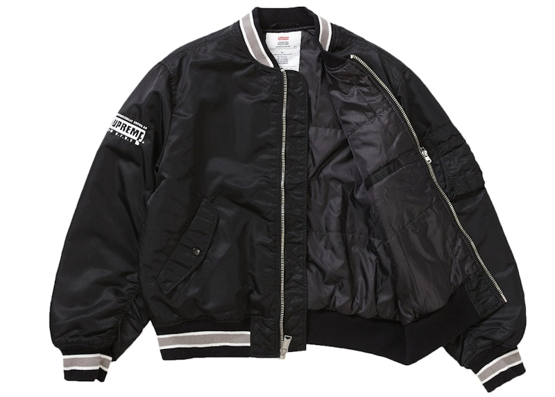 Supreme Second To None MA-1 Jacket Black