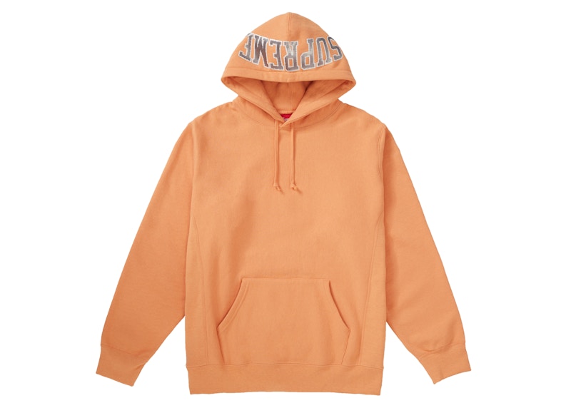 Supreme Sequin Arc Hooded Sweatshirt Pale Orange