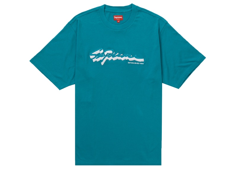 Supreme Shadow Script S/S Top Teal