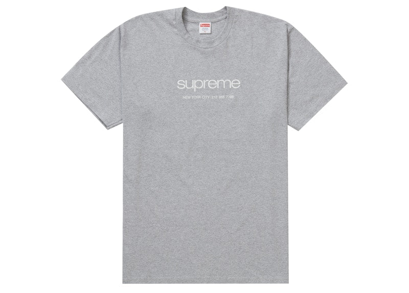 Supreme Shop Tee Heather Grey