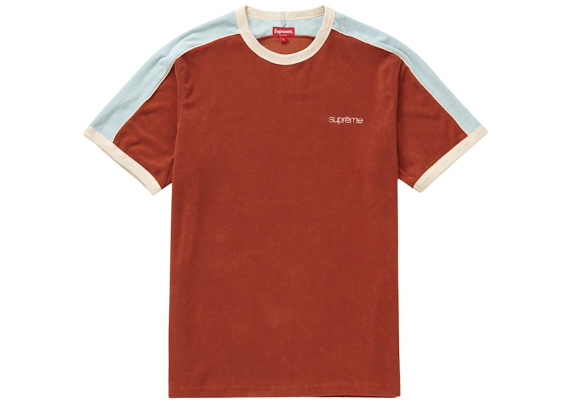 Supreme Shoulder Stripe Terry S/S Top Brown