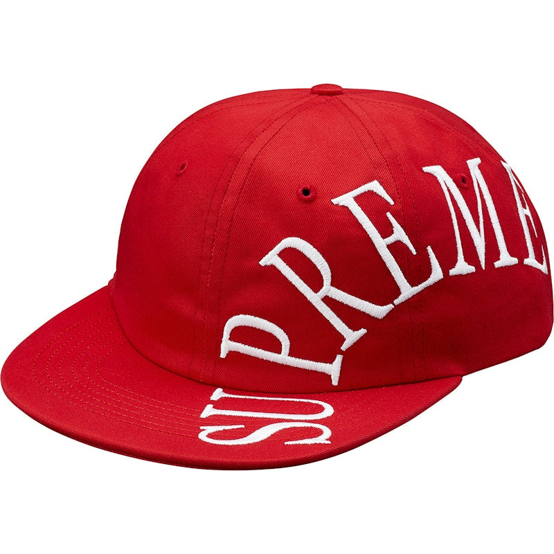 Supreme Side Arc 6-Panel Red