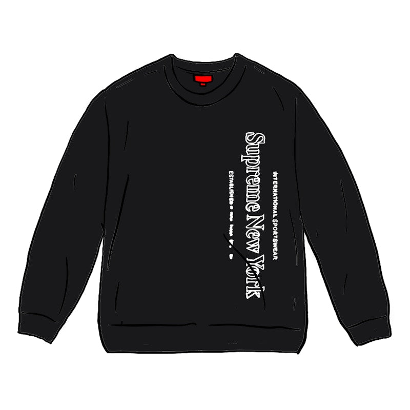 Supreme Side Logo Crewneck Black