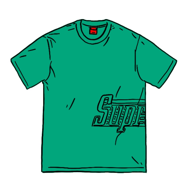 Supreme Side Logo S/S Top Green